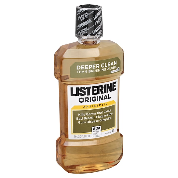 Listerine Original Antiseptic Mouthwash Gold 1 Liter 33.8 Fl. oz. 14419 Zoro